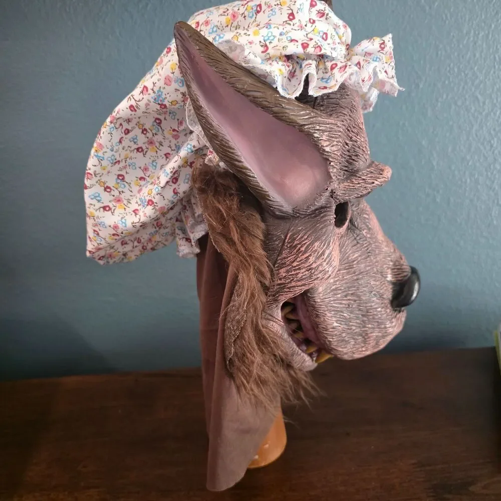 Costume Cosplay Big Bad Wolf Mask/Hat for Little Red Riding Hood Dress Up Adult